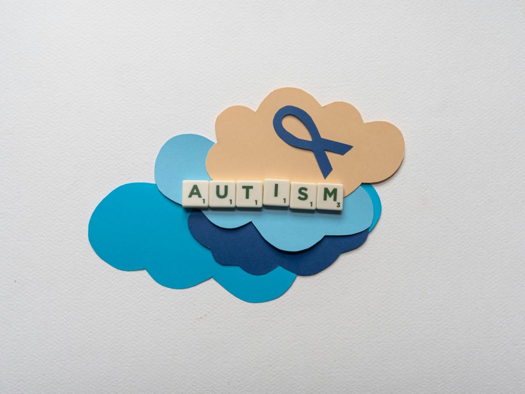 Autism text and symbol
